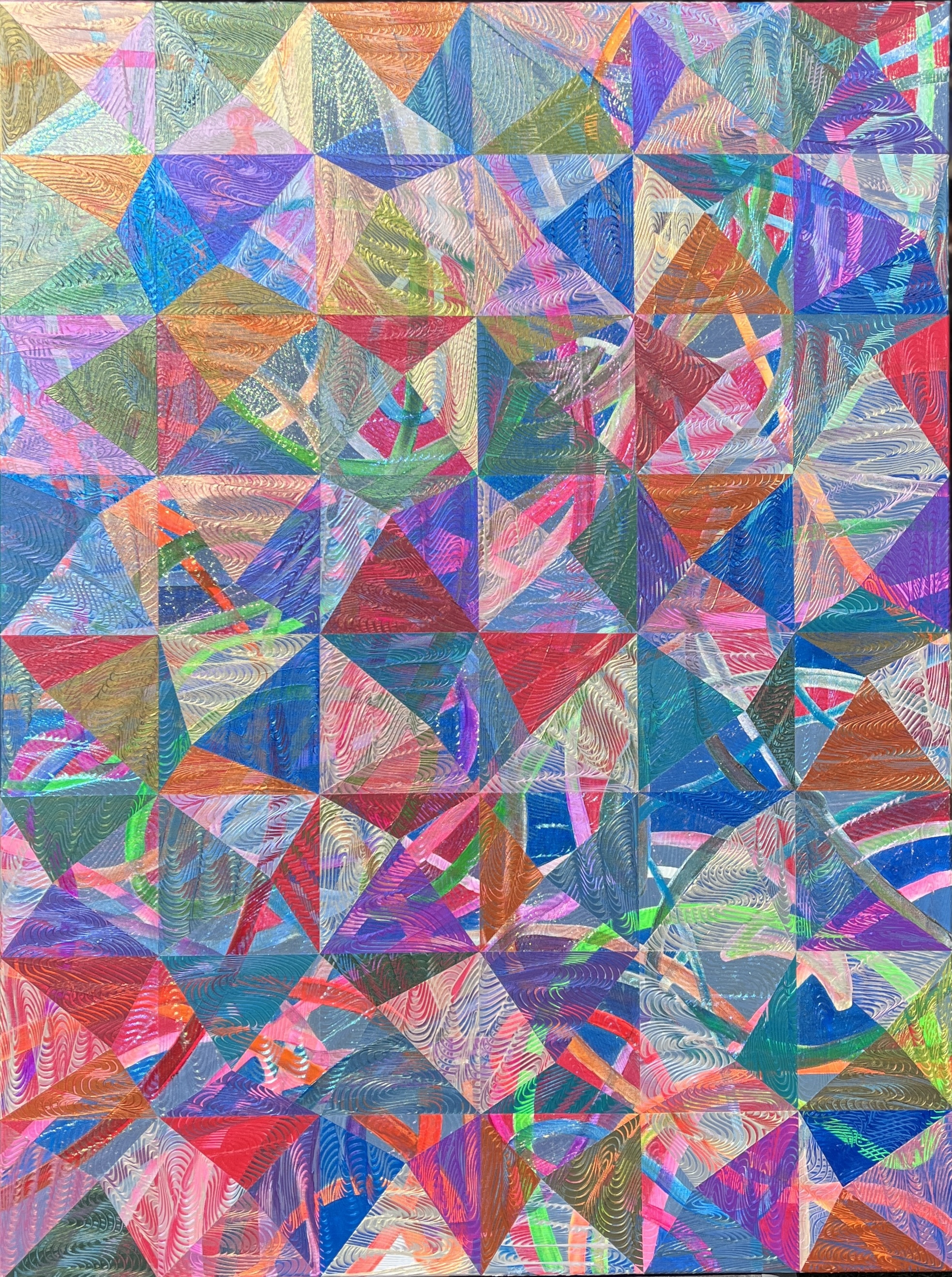 #366 Entangled Angles and Planes 36x48 7_2025